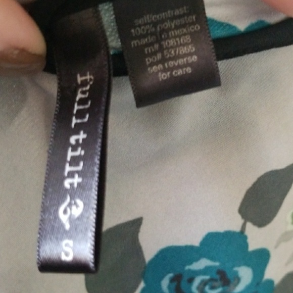 Full Tilt Girly Spring Summer Floral Peplum Tank Size Small - Picture 6 of 6